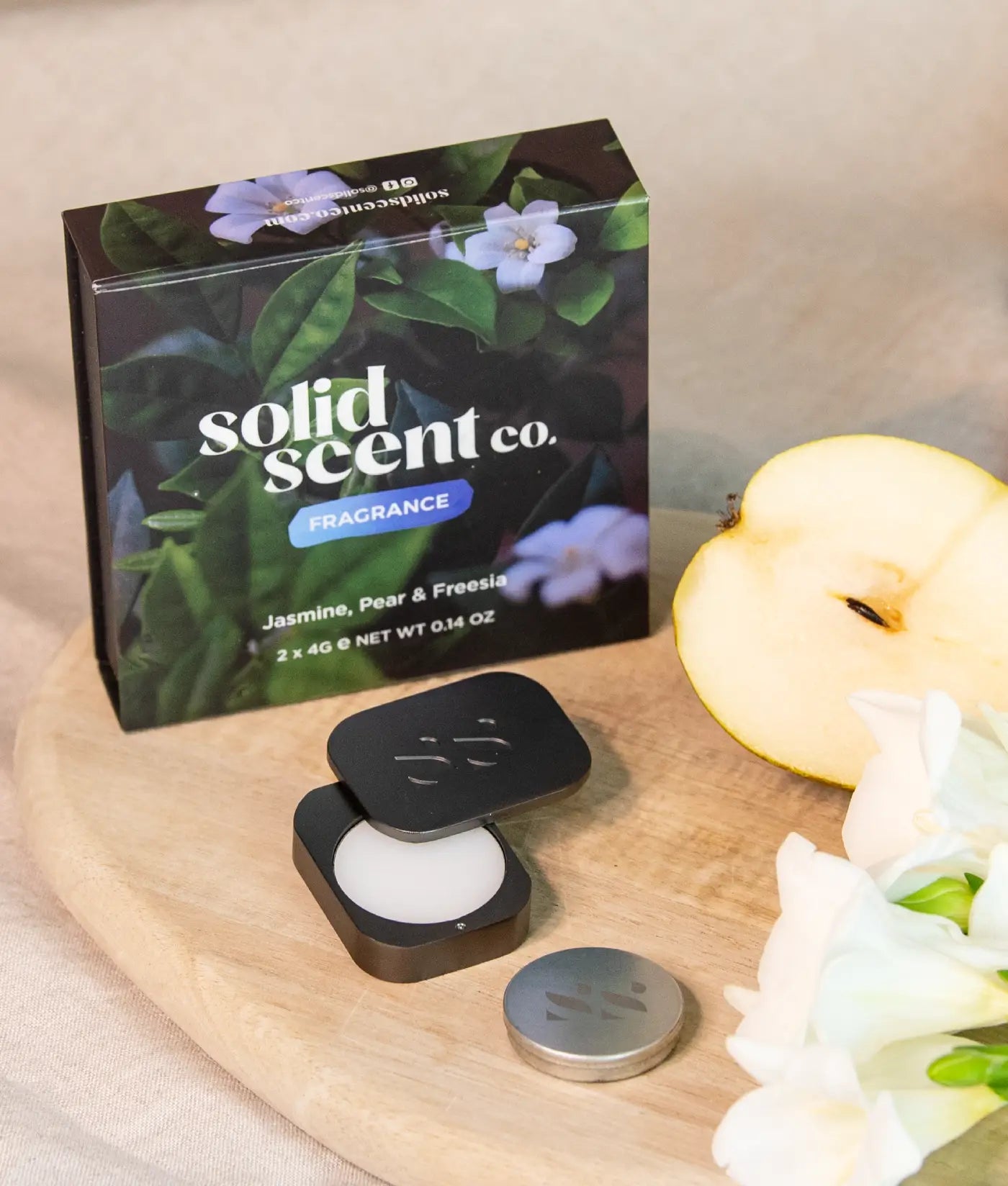 Solid Scent Jasmine, Pear & Freesia Solid Perfume – Solid Scent Co.